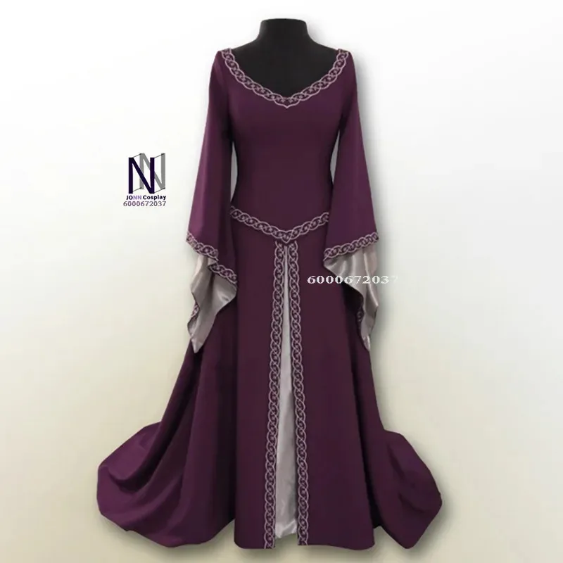 CyWomen의 빈티지 중세 르네상스 코스프레 드레스 - 코르셋 허리, 맥시 길이, 할로윈에 적합