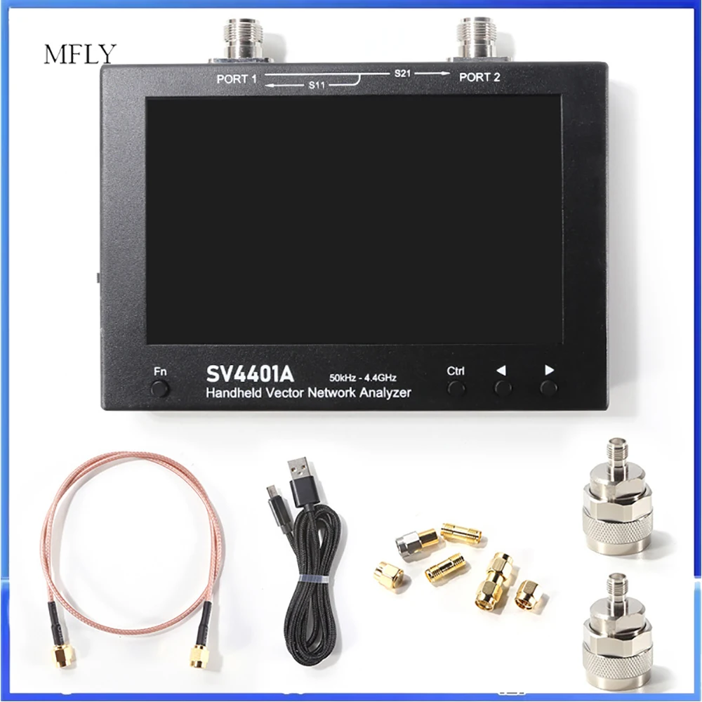 SV4401A Vector Network Analyzer 50KHz~4.4GHz with 7-Inch Touch Screen Antenna Analyzer Upgrade of