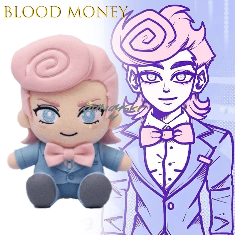 

ABlood Money Harvey Cosplay Accessorie Plush Official Game Character Cuddly Stuffed Customizable Kawaii Brooche Badge Decor ﻿