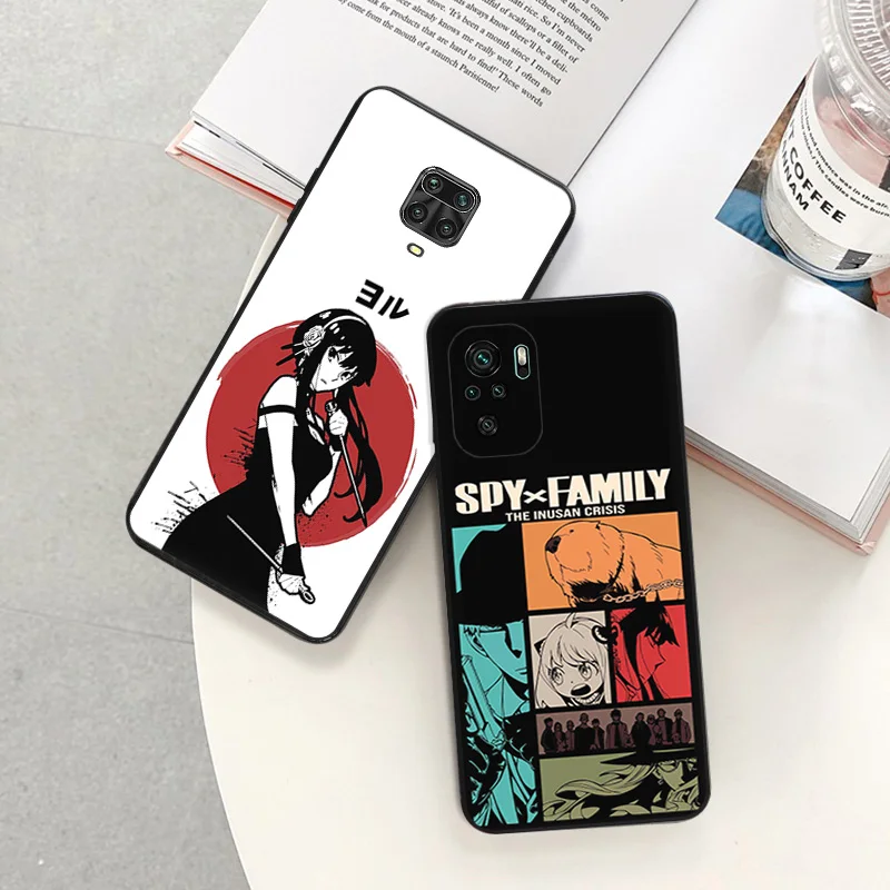 Anti-Drop Phone Case for Redmi A3 13 9 9A 9I 9C 9T 9A 10C 10T Note 10 9s 8 8t 7 Pro 10s Lite 4G Spy X Family Anime Soft Cover