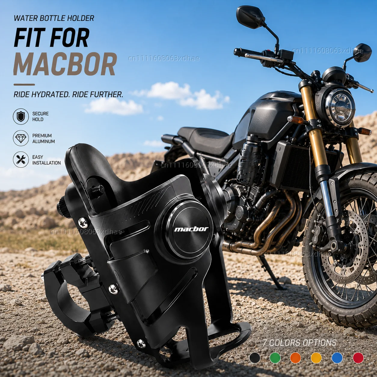 

Motorcycle Water Bottle Holder For Macbor Montana XR1 XR5 500 Rockster Coffee Beverage Tea Cup Support Modification Accessories