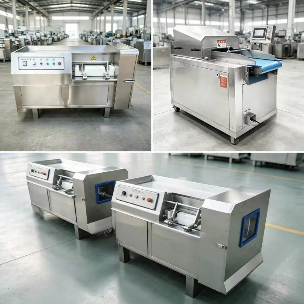 Commercial Meat-Dicer Commercial-Meat-Dicer Frozen Beef Pork Cube Dicer Meat Small Dice Food Processing Machine