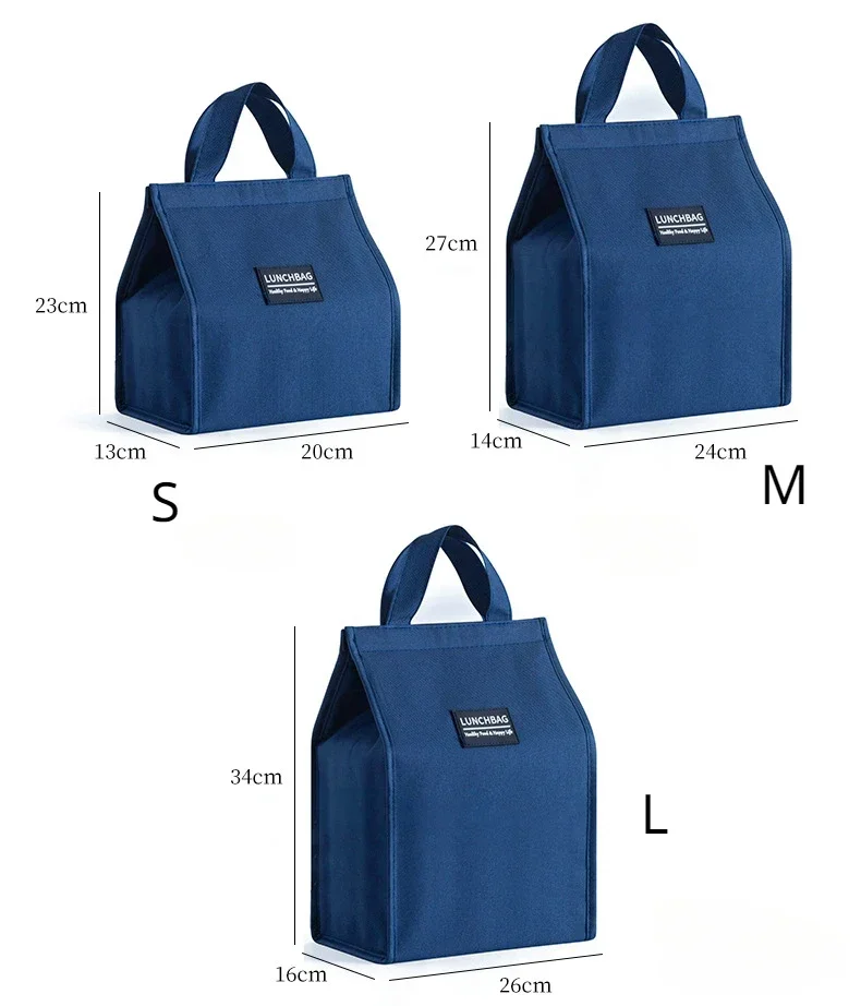 Borse da pranzo impermeabili Oxford portatili borsa termica fresca per studenti d\'ufficio comoda borsa per contenitori per alimenti Tote Lunch Box