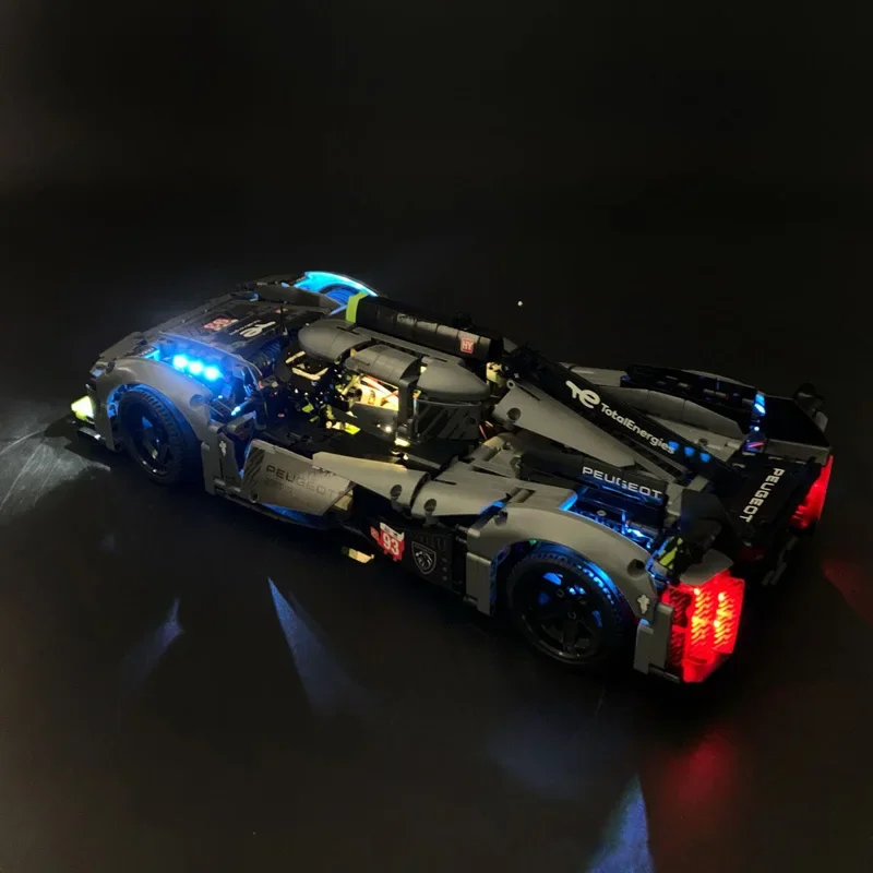 NEW Led Light Set For 42156 Peugeoted 9X8 24H Le Mans Hybrid Hypercar Technical Car  Building Blocks Toys Not Include Car