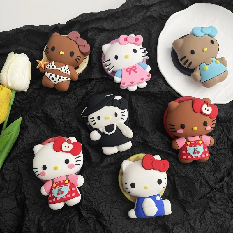 

Magnetic Holder Grip Tok Griptok Cute Cartoon Sanrio Hello Kitty Phone Stand Holder Support For iPhone Samsung Magsafe Smart Tok