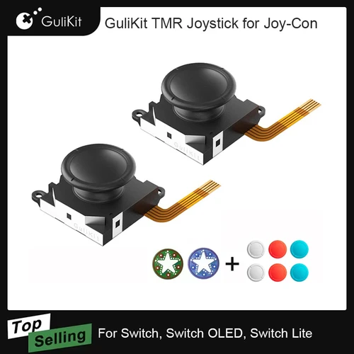 Joystick GuliKit NS40T para reemplazo de detección TMR sin palo de deriva para reparación de accesorios de juego Nintendo Swicth/OLED/LITE