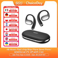 QCY Crossky R70 Open-Ear Wireless Headphones Hi-Res with LDAC OWS Earphones Bass Boost Bluetooth 6.0 Earhook Sport Earbuds 52Hrs