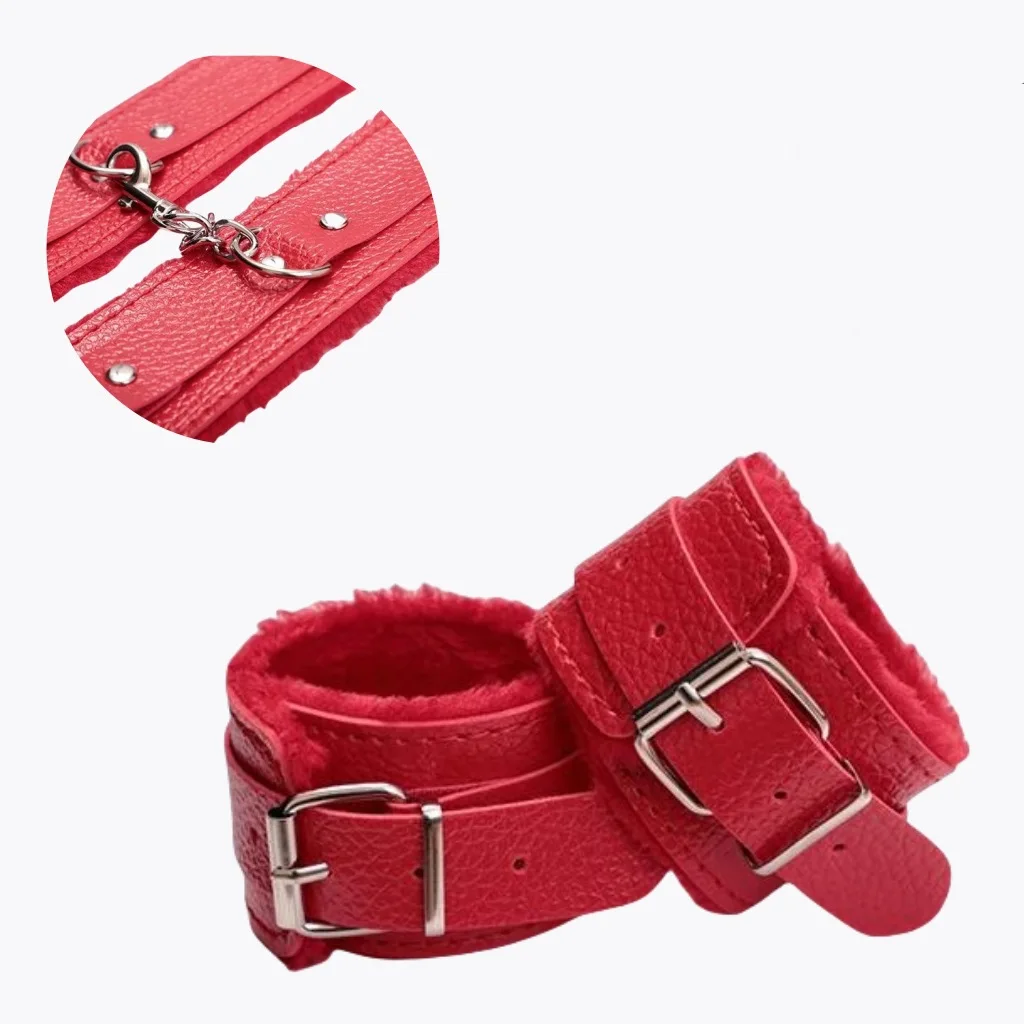 SM Handcuffs Sex Ankle Cuff BDSM Bondage Restraints Soft Plush Handcuff Adult Game 18+ Erotic Couple Sextoy Sex Supplies Shop view 5