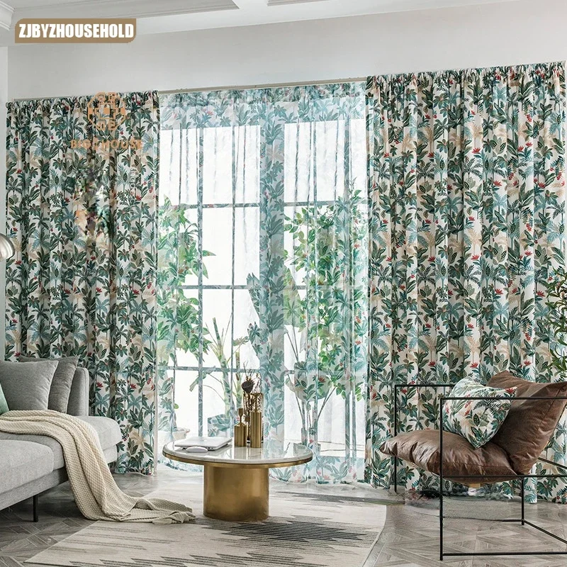 ستائر الفندق الشمال لغرفة المعيشة سلسلة سين المطبوعة الفانيلا الستائر غرفة نوم عالية ستائر التعتيم منتج نهائي مخصص