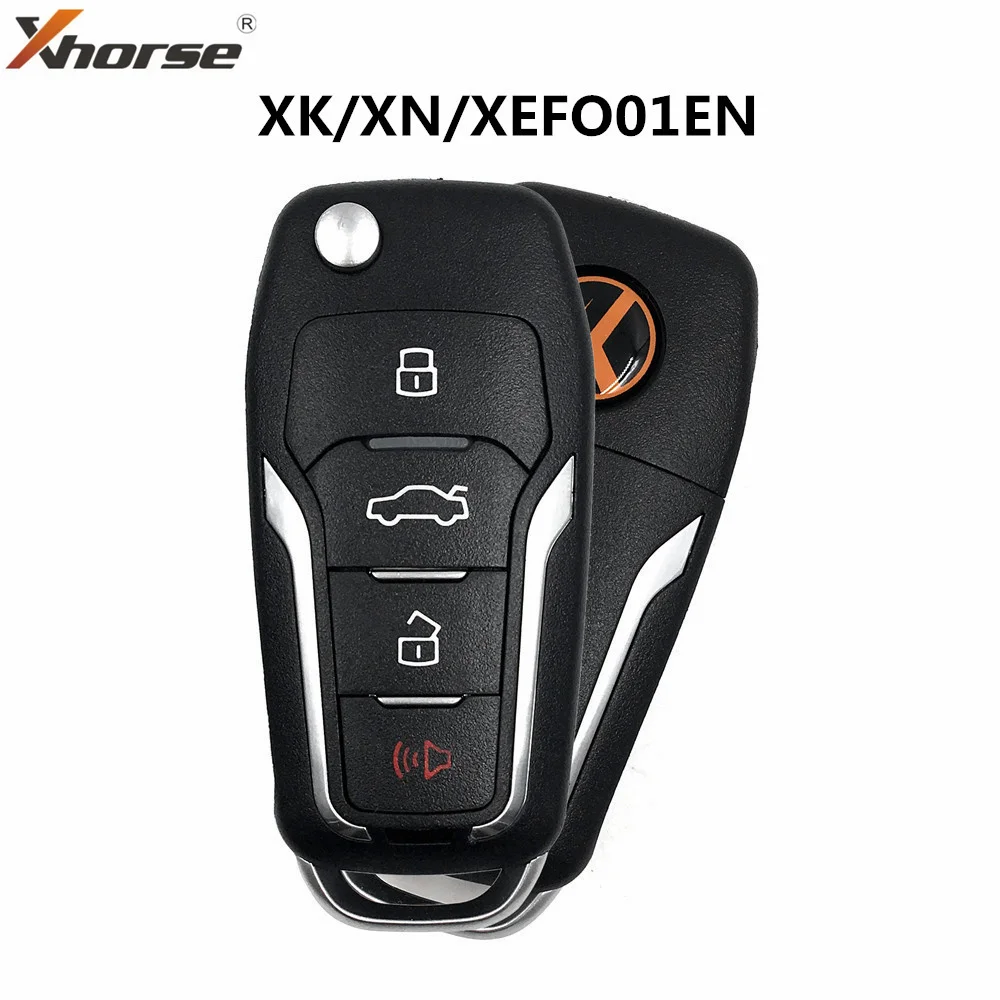 1/5/10pc Xhorse Universal 4 Buttons Wire/Super Remote Car Key for Ford VVDI2 MINI Programmer Key Tool MAX Pro XK/XN/XEFO01EN