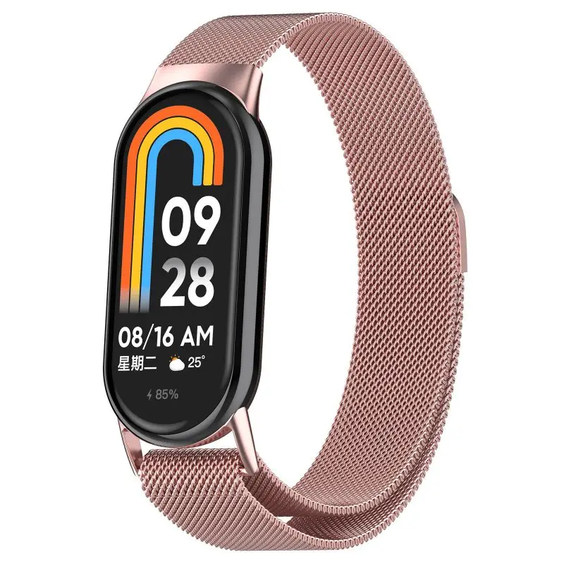 Edelstahlarmband für Xiaomi Mi Band 10 9 8 Smart Watch Milanese Wirst Loop Magnetarmband für Mi Band 10 9 8NFC Armband – Detail 8