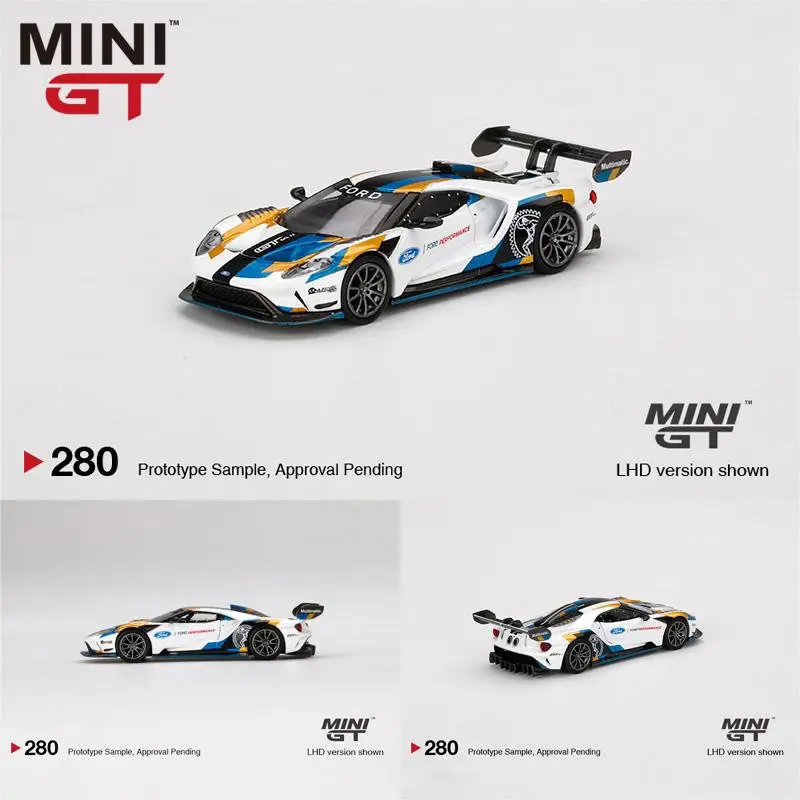 

MINI GT 280 1:64 Ford GT MK II 2019 Goodwood Festival of Speed Diecast Model Race Car Kids Toys Gift