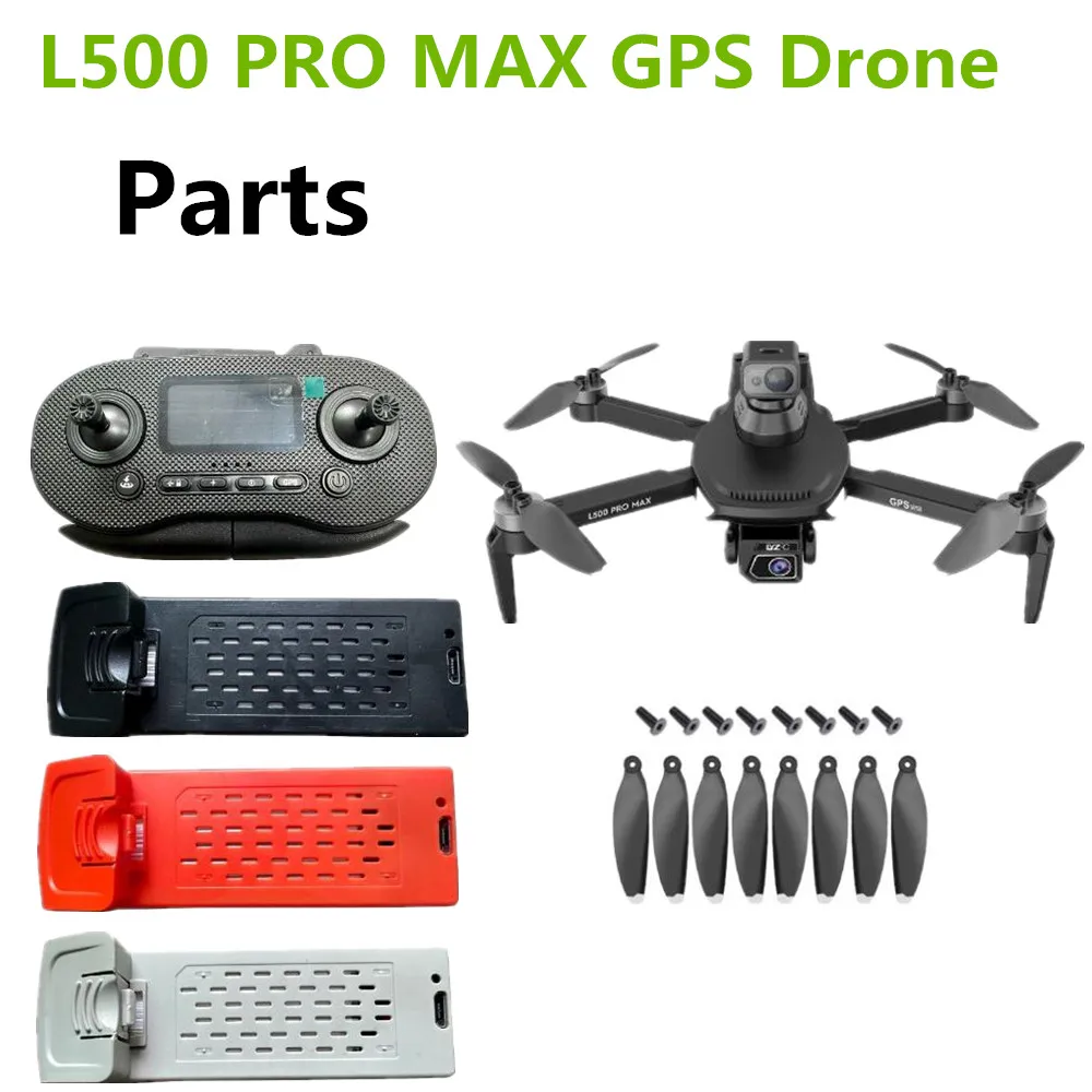 

L500 PRO MAX Drone Battery 7.4V 2200mAh Propeller Maple Leaf /USB Cable Use For L500 PRO MAX Drone Original Accessories