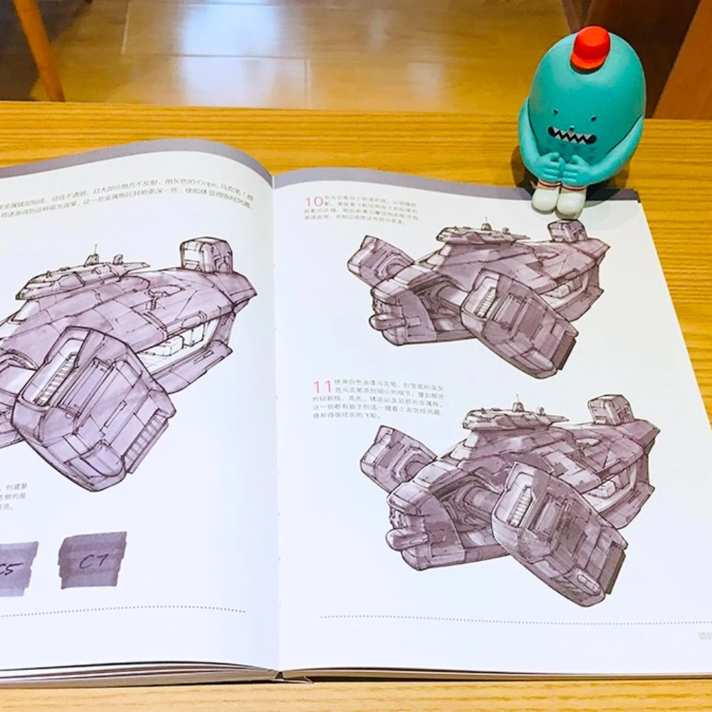 كتاب تصميم فني لمفهوم الخيال العلمي: رسم توضيحي CG، شخصية اللعبة، برنامج تعليمي لتقنيات الرسم والتلوين البشري #2