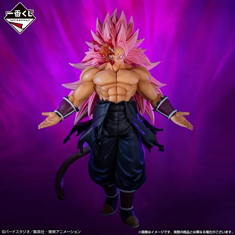 Original Bandai Dragon Ball Ichiban kuji Mission 5 Super 3 Pink Action Anime Figure Collectable Model Toys Doll Birthday Gifts