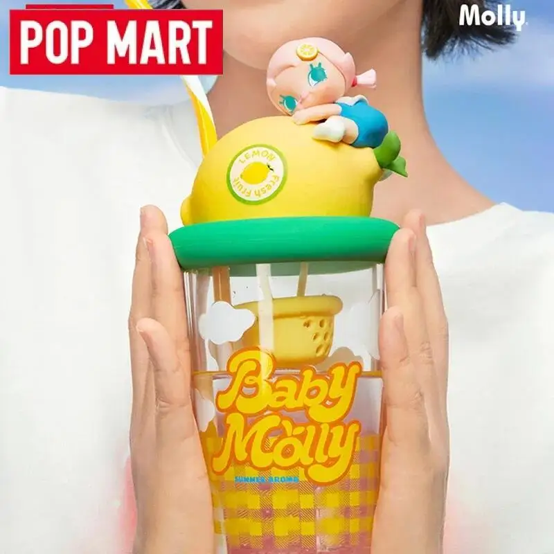 

POP MART Baby Molly Fruit Цветные ароматические чашки для воды Серия слепая коробка Kawaii Аниме Фигурка Guess Bag Mystery Box Игрушки Куклы Подарки