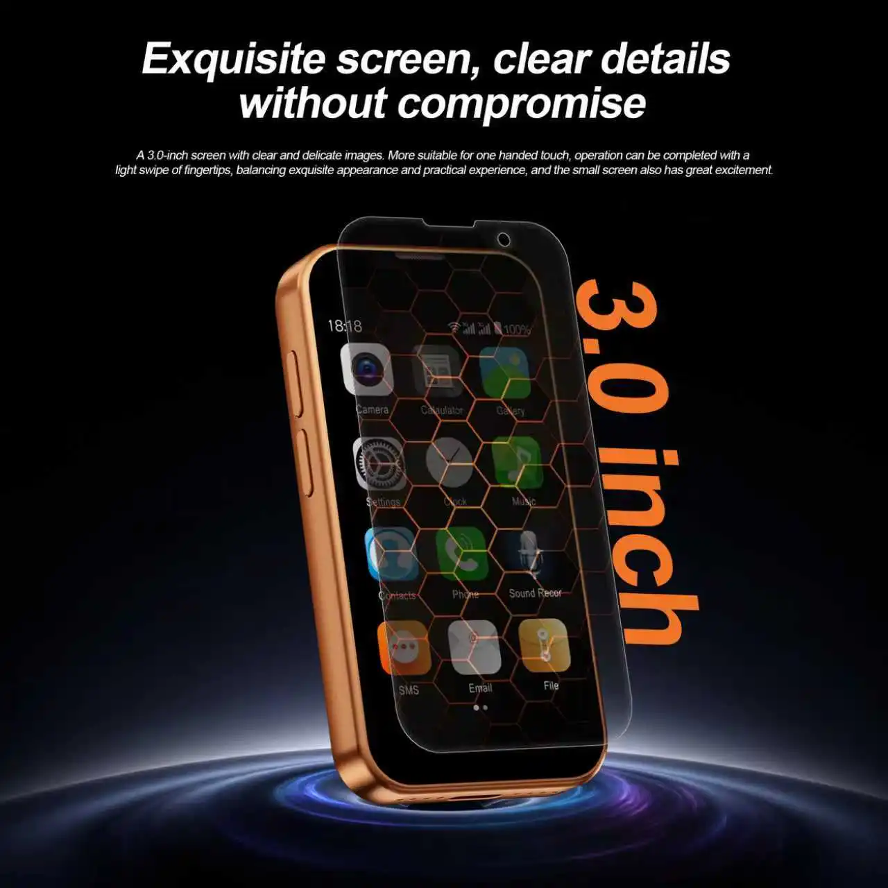 سيرفو 3G WCDMA جيب الهاتف الذكي نظام أندرويد 2 SIM الاستعداد Play Store 16GB ROM Face Unlock Wi-Fi 3.0 "الهواتف المحمولة الذكية الصغيرة #2