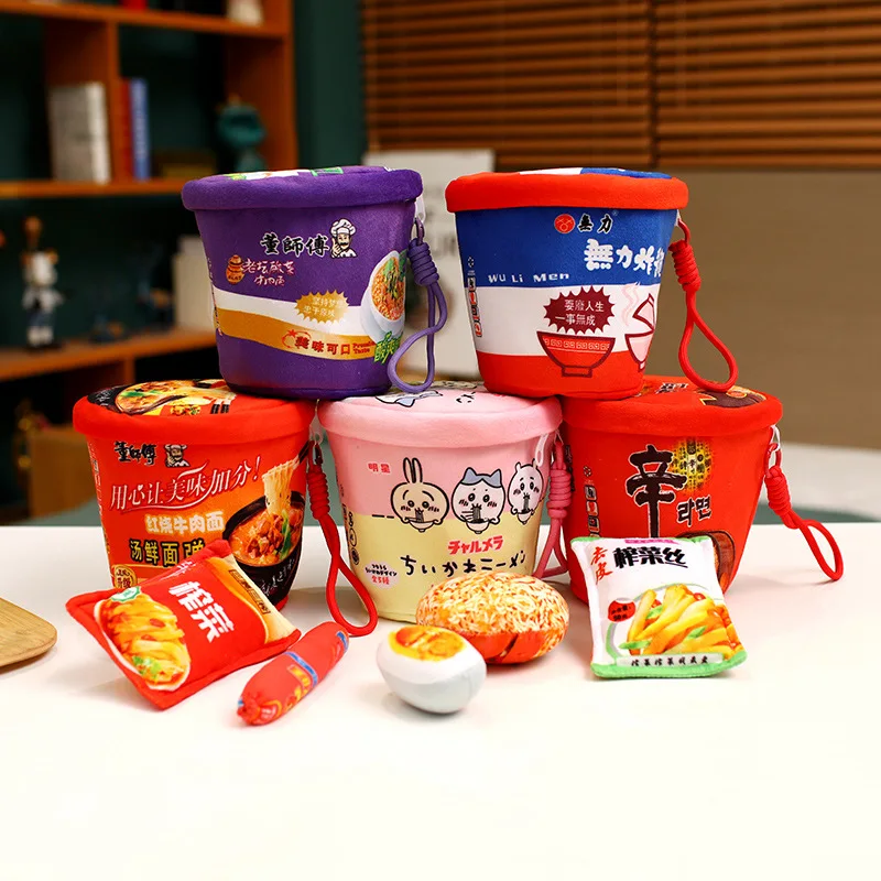 

Simulation Lifelike Noodle Series Plush Toys Creative Stuffed Soft Instant Noodle Bucket Funny Pillow for Girls Gift Home Decor
