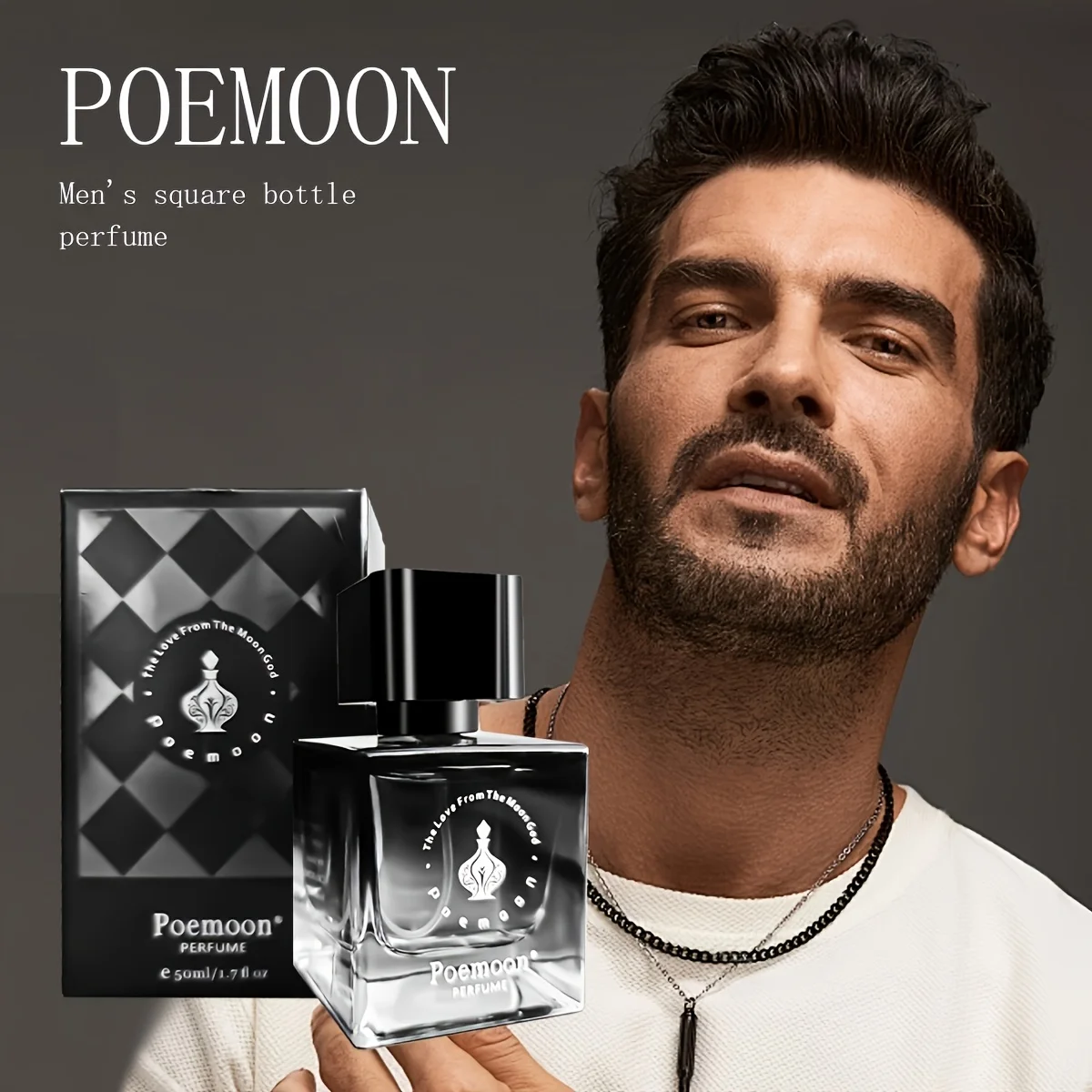 

Poemoon Men's cologne 1/1.69oz - high-quality portable perfume, suitable for travel, day and night use, unique fragrance design, suitable for dating, confident and lasting romantic atmosphere - ideal gift