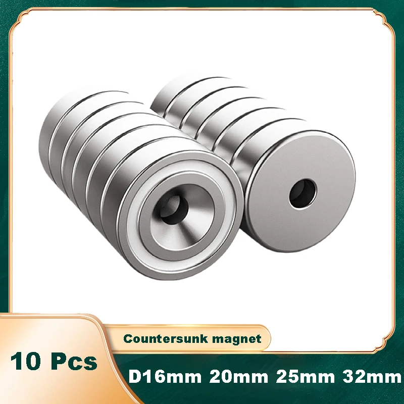 10 Pcs Neodym Magneten Versenkt Ring Loch Rare Earth Starke Handwerk Magnet Salvage Magnet Teile Neodym Magnet NdfeB