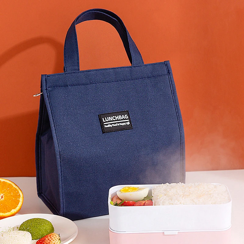 Thermal Insulated Lunch Bags for Men Women Oxford cloth Bento Box Organizer Office Students Lunch Box Fresh Cooler Pouch