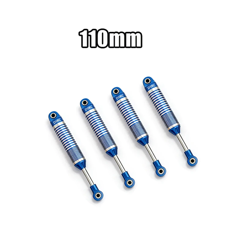 D1RC Metal D-Shock-serie oliegevulde ophangingdempers Verstelbare lengte 100 mm-120 mm voor simulatie Rock Crawler Climbing Truck