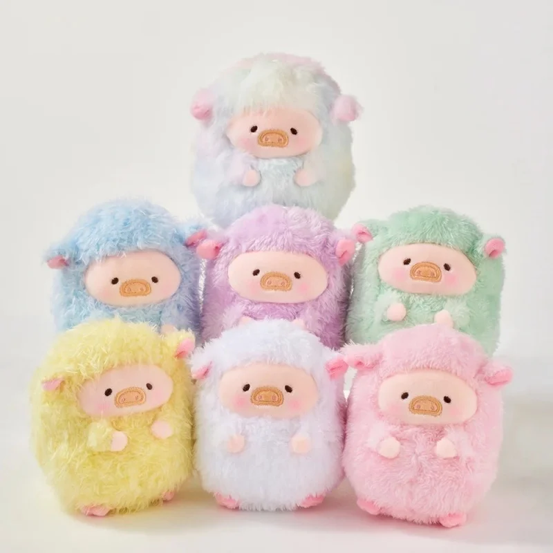 جديد لولو الخنزير قوس قزح خنزير الأغنام سلسلة صندوق أعمى جميل خنزير الدمى Kawaii عمل الشكل صندوق غامض دمية ملونة لعبة هدية