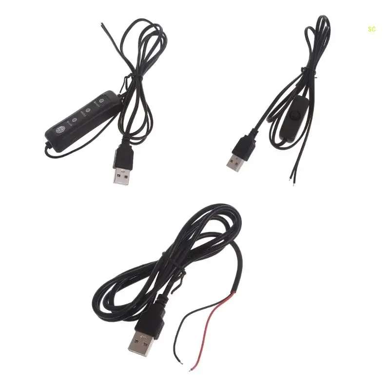 5V LED Light Fan Camera USB DIY Soldering Power Cord with for 5V USB Fan Dropshipping