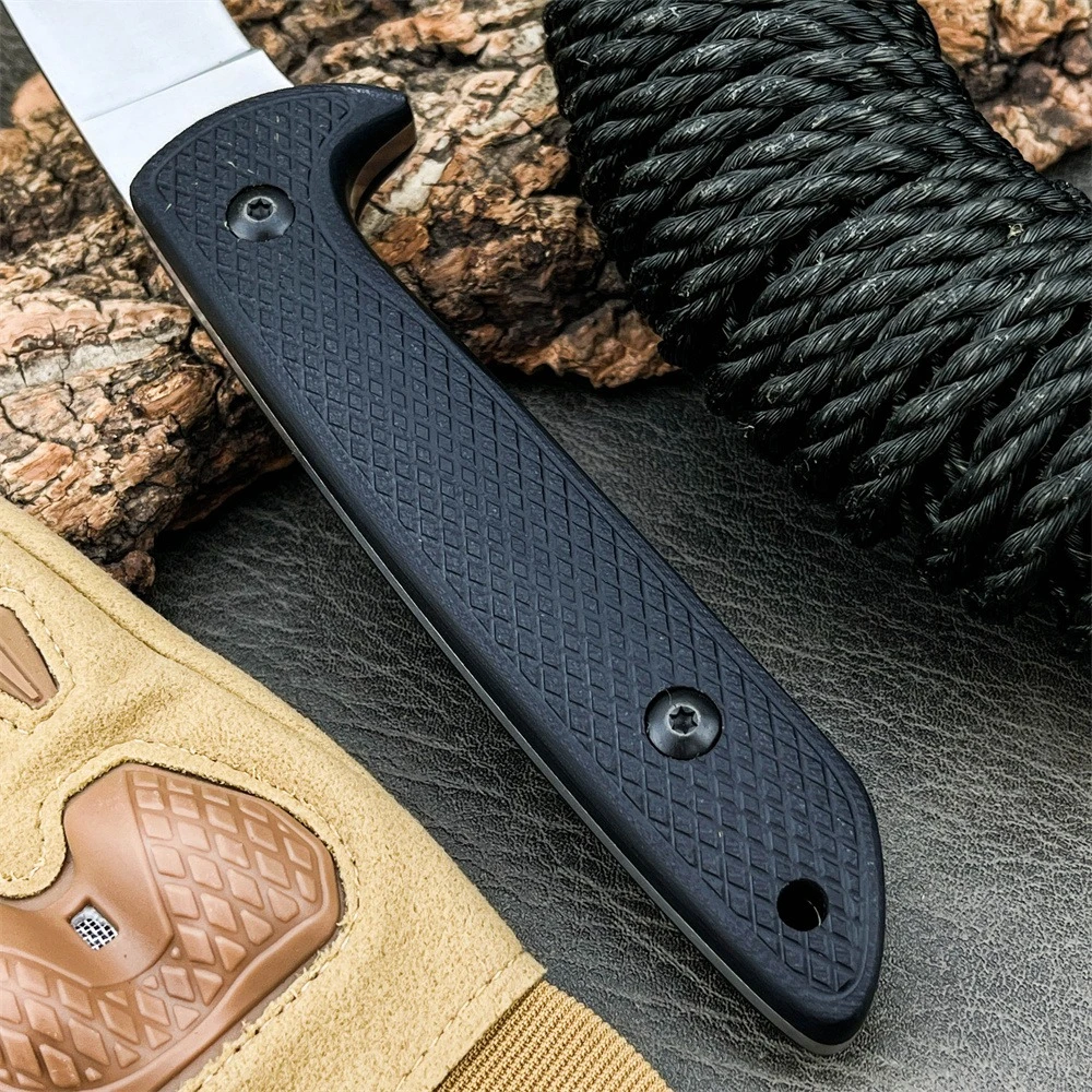 2025 الأكثر مبيعا التكتيكية سكين للفرد 8Cr13Mov شفرة صلابة عالية Blackwashed سكاكين الجيب في الهواء الطلق التخييم سكين صيد