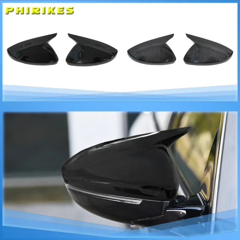 For Peugeot 208 308 408 508 307 308 2008 4008 5008 2013-2023 Door Side Wing Mirror Cover Rearview Caps Accessories Car Styling