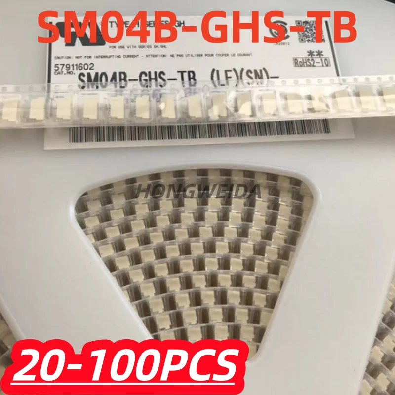 20-100Pcs/lot 100% New SM04B-GHS-TB SM04B-GHS-TB (LF)(SN) SMD 4P Horizontal Needle Holder Connector