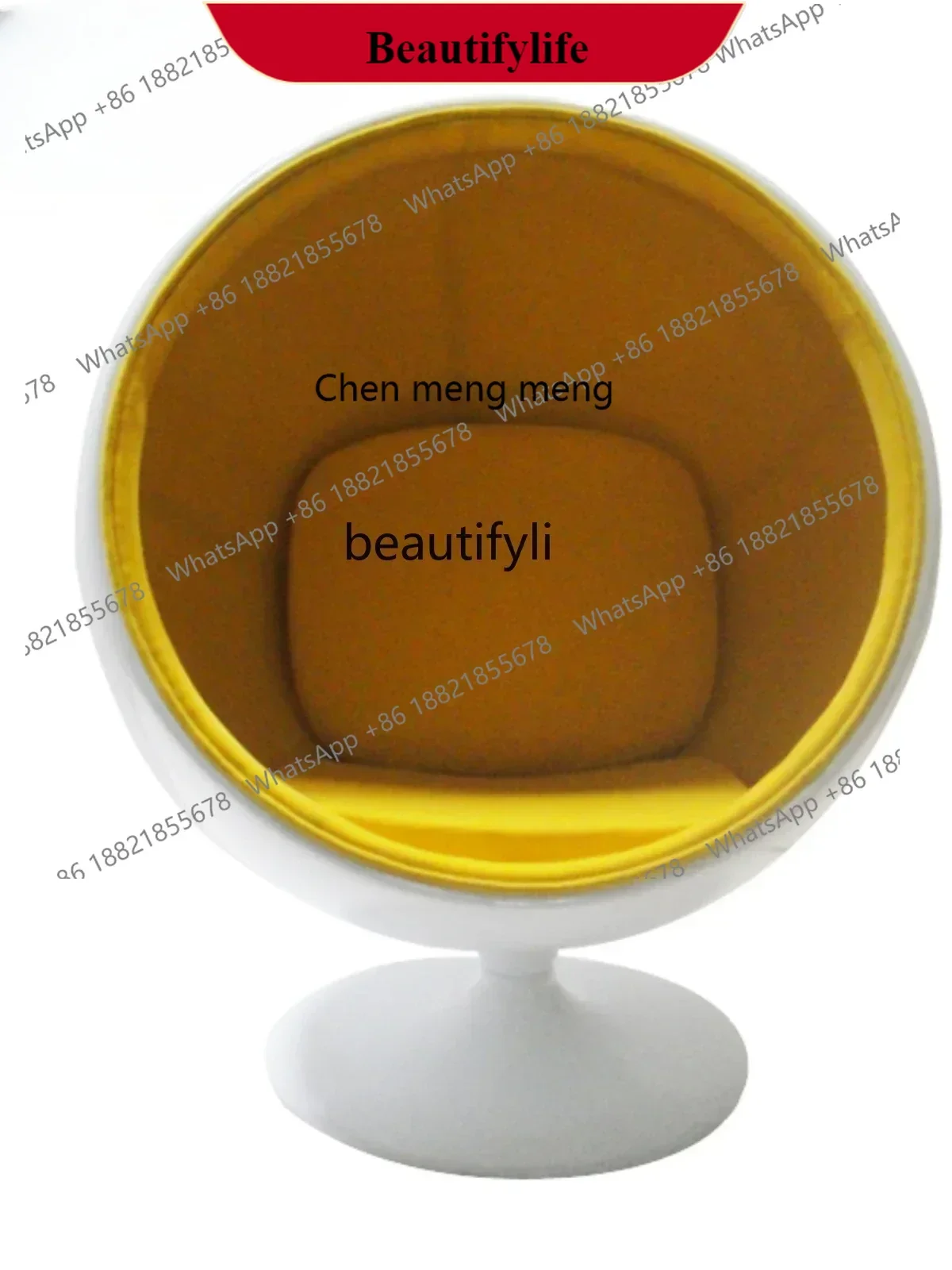 G153 Modern Minimalist Hemisere Lazy Single-Seat Sofa Chair FRP Creative Leisure Bubble Chair Simple Lying Chair