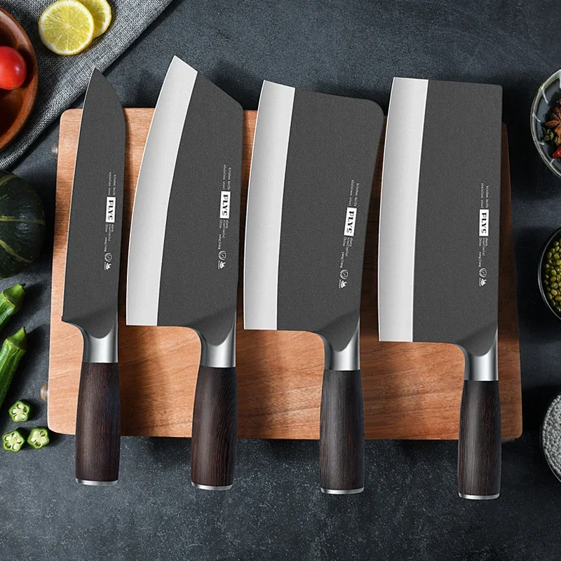 Professional Japanese Kitchen Chef Knife Set Meat Fish Vegetables Slice Chop Bone 9Cr18Mov Stainless Steel Butcher Cleaver Knife