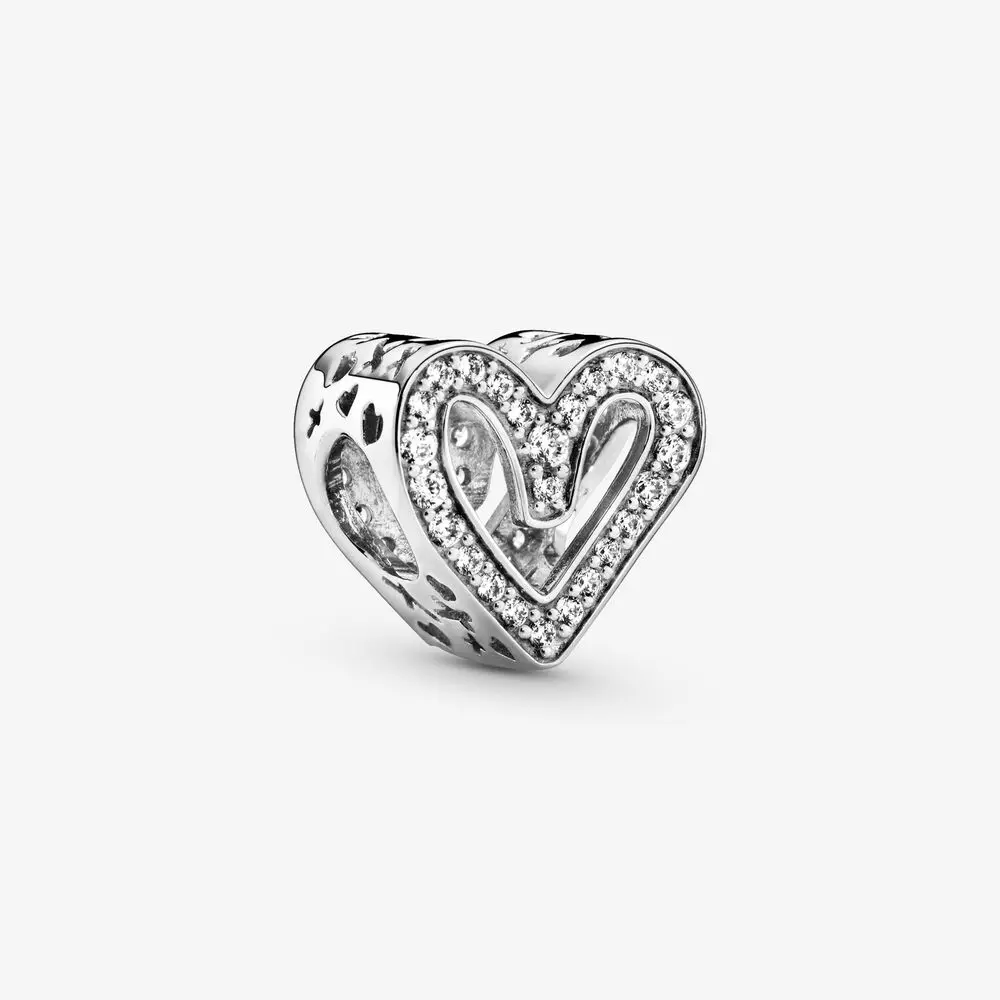 New 925 Sterling Silver Valentine\'s Day Love Wedding Bride Pendant Bead Diy Fit Original Pendant Charm Bracelet Women Jewel