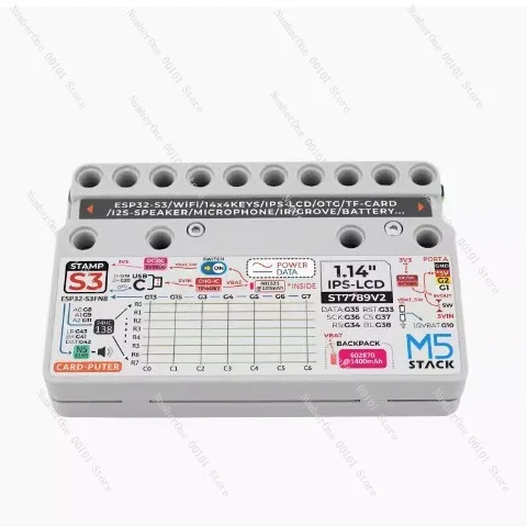 

M5Stack Cardboard StampS3 Microcontroller 56 Keyboard Card Computer