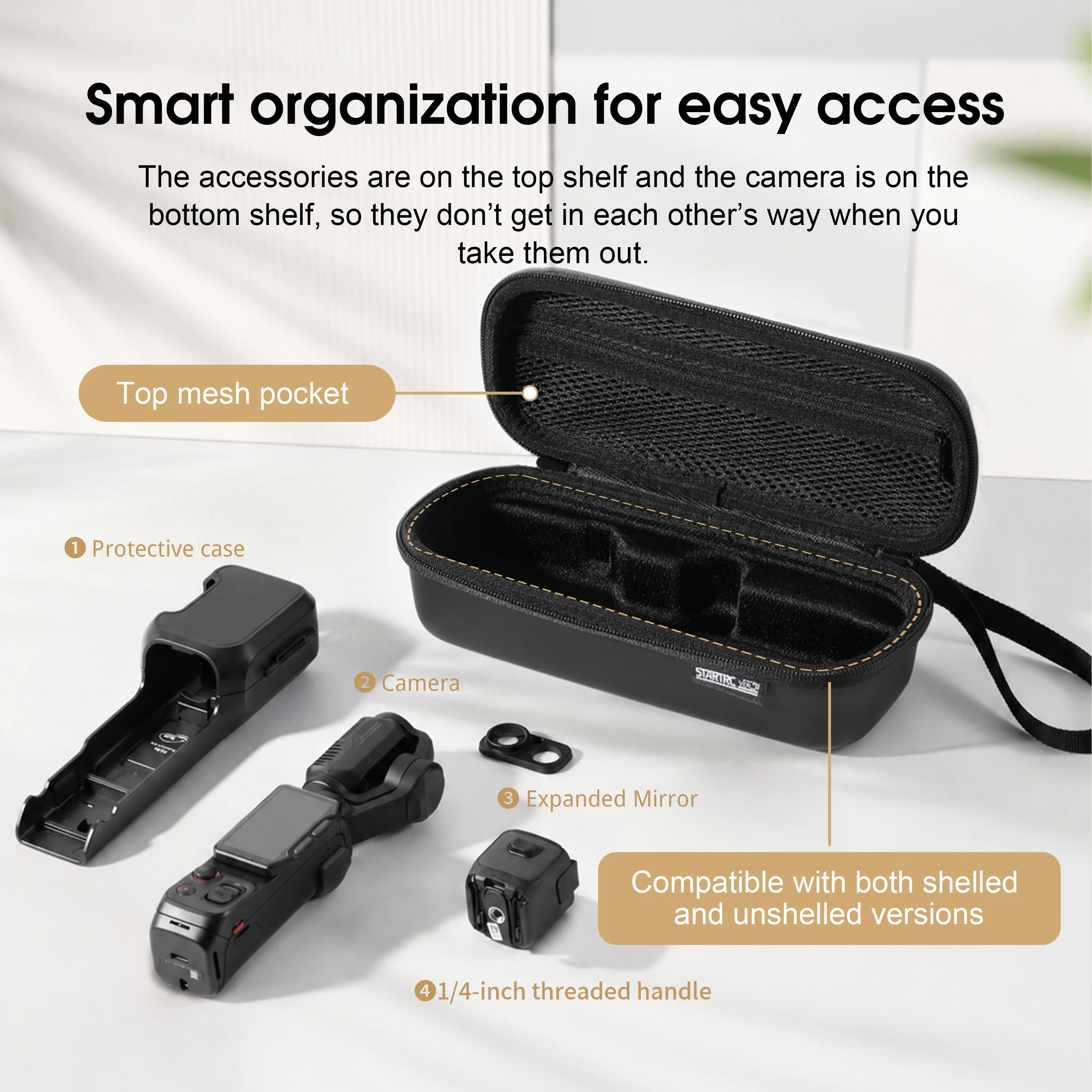 Carrying Case For Insta 360 Luna Ultra Accessories Portable Travel Storage Bag for insta360 Protective Cover Case with Wrist