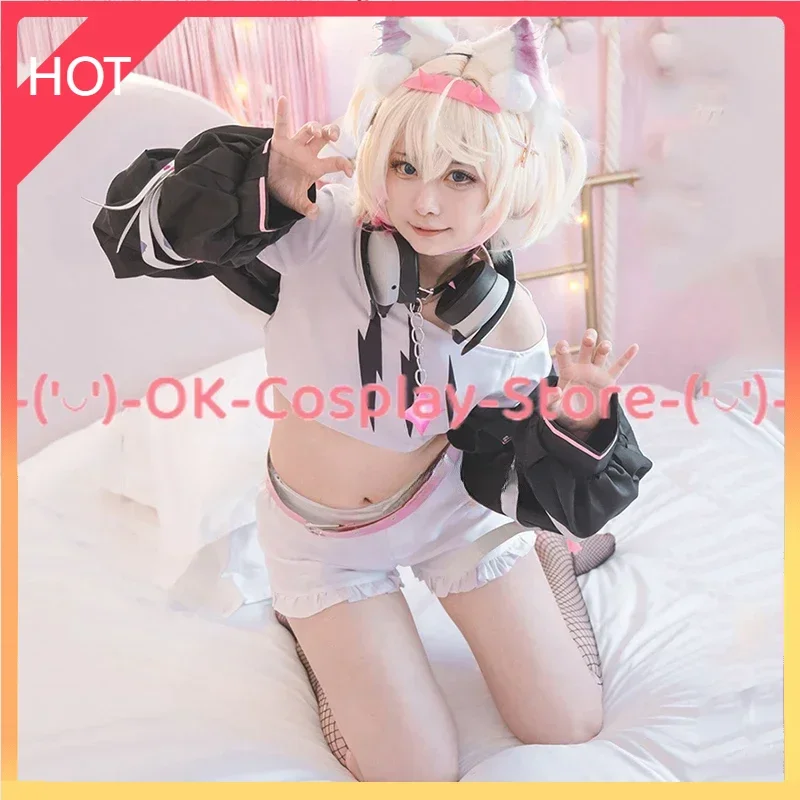 Mococo Abyssgard Cosplay Costume Vtuber Cosplay Dress Sexy Party Suit With Tail Halloween Carnival Uniforms Custom Made