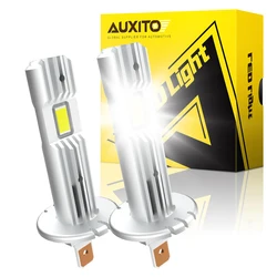 Auxito 2 Stuks 12000lm H1 Led Koplamp Lamp H1 Led Canbus Auto Hoofd Mistlicht Zonder Ventilator Draadloze Mini Formaat Auto Lamp 12V 6500K Wit