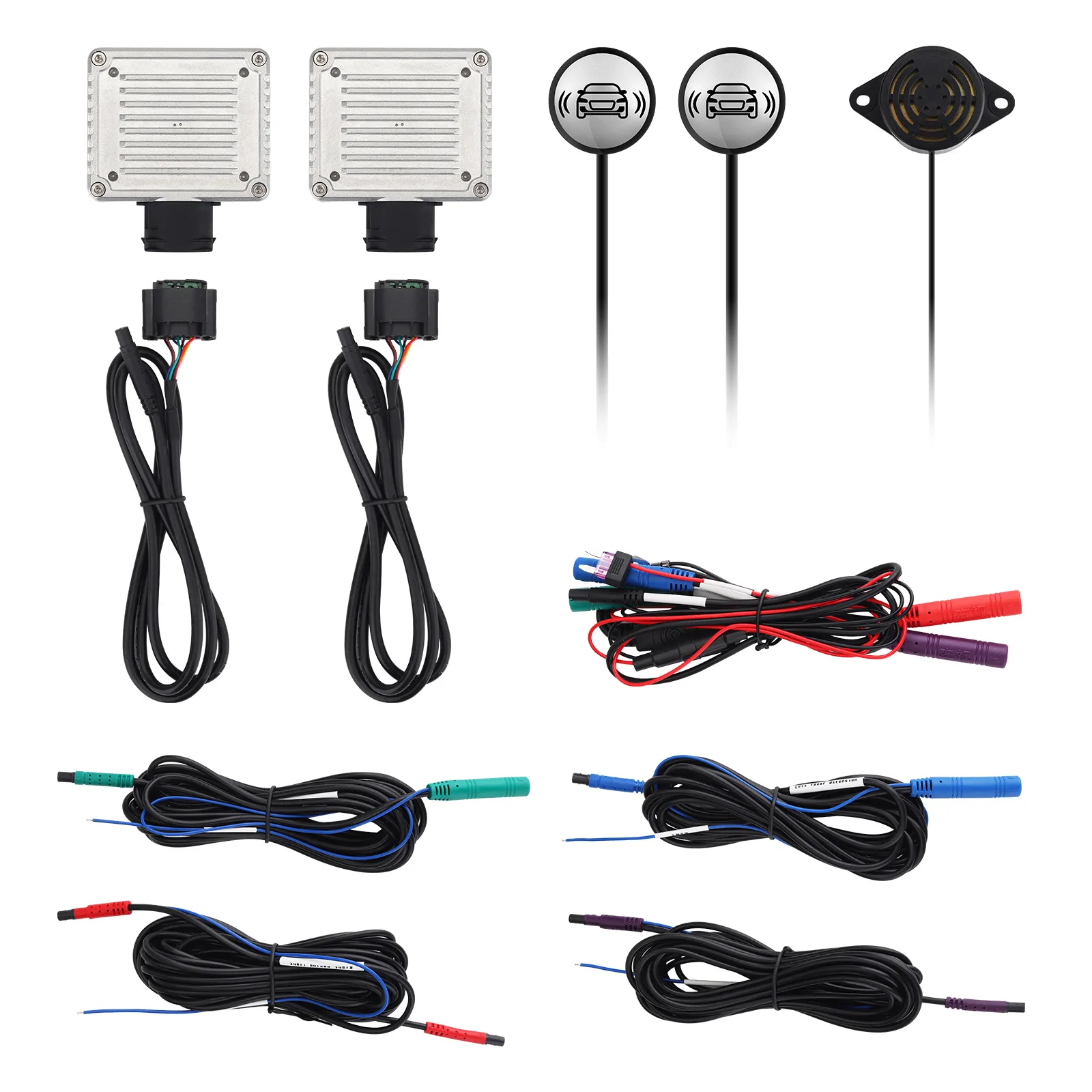 

Universal Blind Spot Detection System DC12V Car Lane Changing Warning 24Ghz 77Ghz Millimeter Wave Sensor Detection System