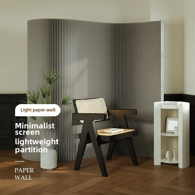 Light screen partition fence fence foldable mobile wallpaper entrance living room room background wall