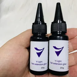 V-Light Technology Hair Extension Clear Wig glue 20g V-light Traceless tool for tape Hair Extension Fast Grafting Tool