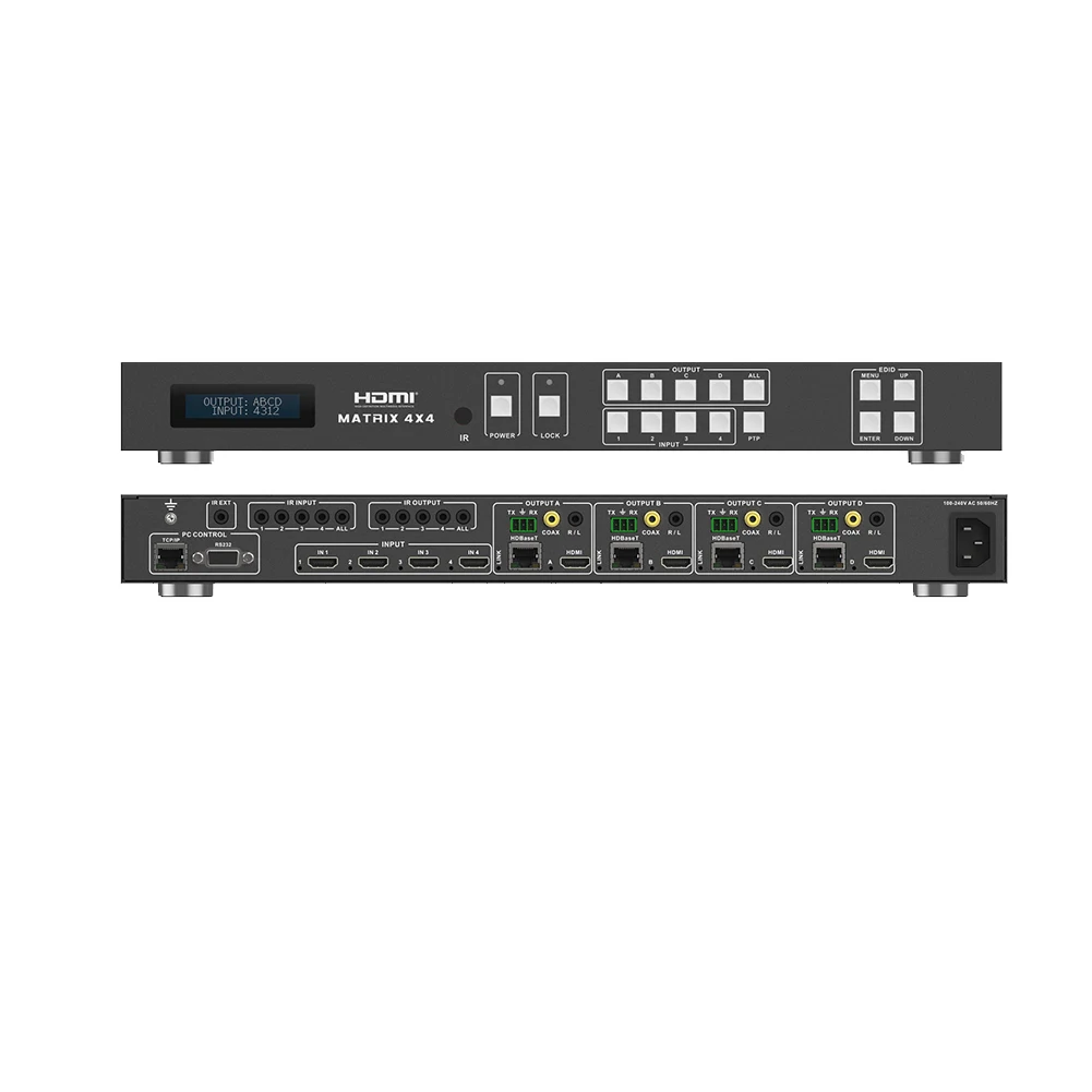 

Матрица 4K, 60 Гц, 4X4, 4X8 через Ethernet + 4 HDBaseT