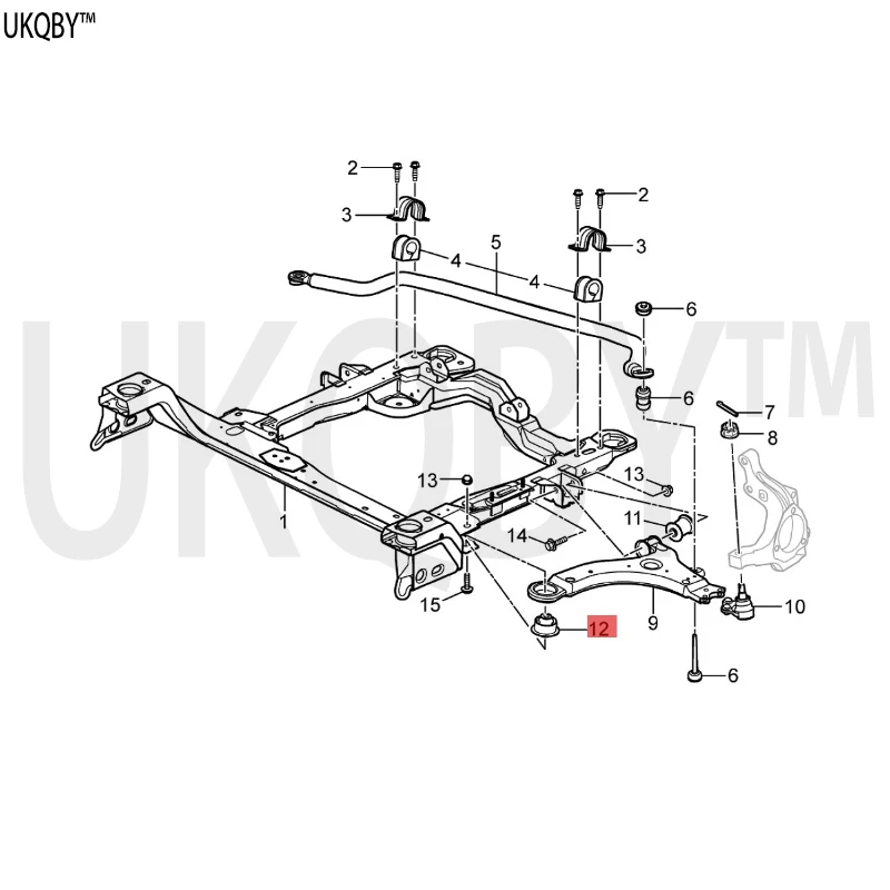 Front lower control arm sleeve 9002657 10412124 10255029 5488143 10255029 10393215 13334021 9047277