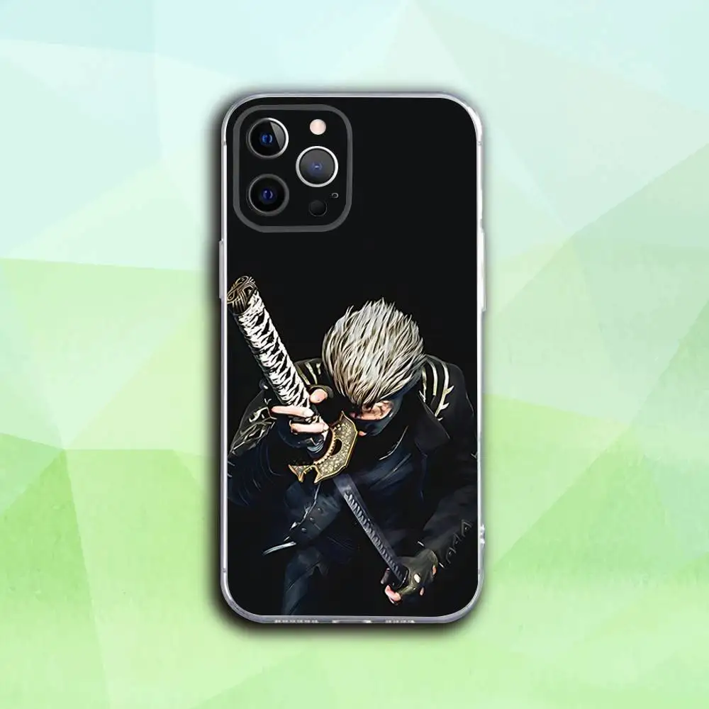 D-Devil May Game Cry Phone Case For iPhone 16,15,14,13,12,11 Pro,Max,Plus,X,XS,XR,SE4,E Mini Transparent Soft Cover - Image 5