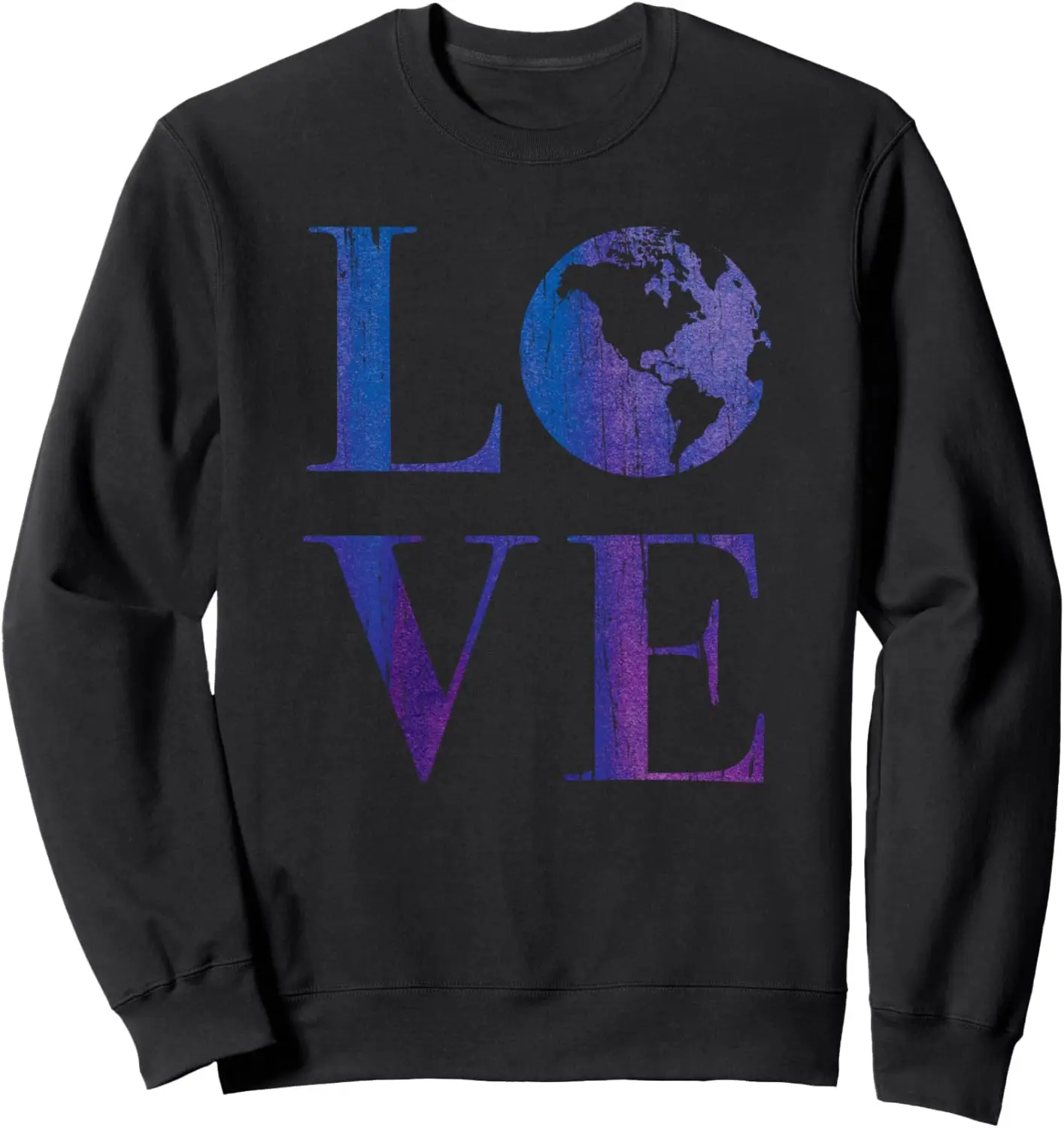 LOVE Planet Climate Change, Environmentalist Vintage Style Sweatshirt