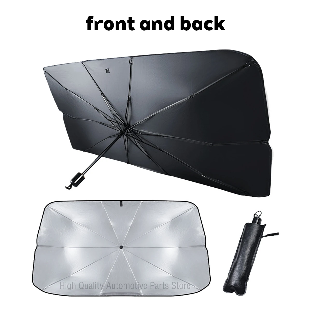 Picture 6: Car Sunshade Umbrella Windshield Folding Front Parasol Umbrella Type Sun Shade for Car Window Summer Sun Protection Accessories