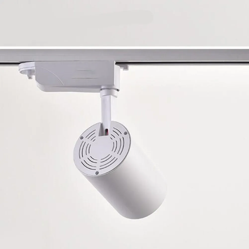 20W LED Track Light Adjustable White Spotlight for Clothing Shop Showcase Exhibition Accent Lighting