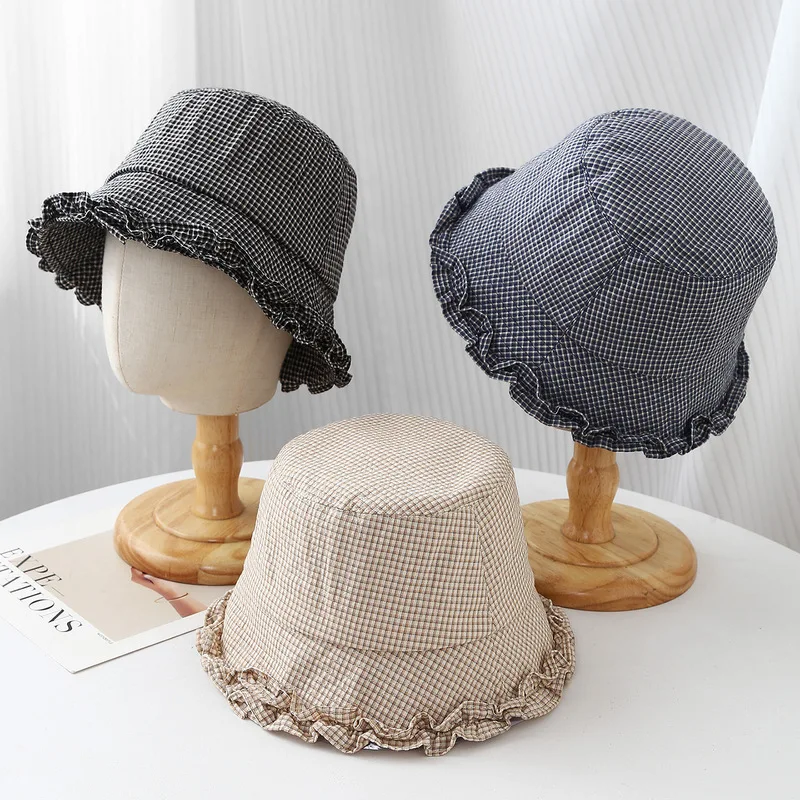 Japanese-Style Bucket Hats Women, Suitable Spring And Autumn, Versatile Artistic Style Fisherman Cap cloth foldable