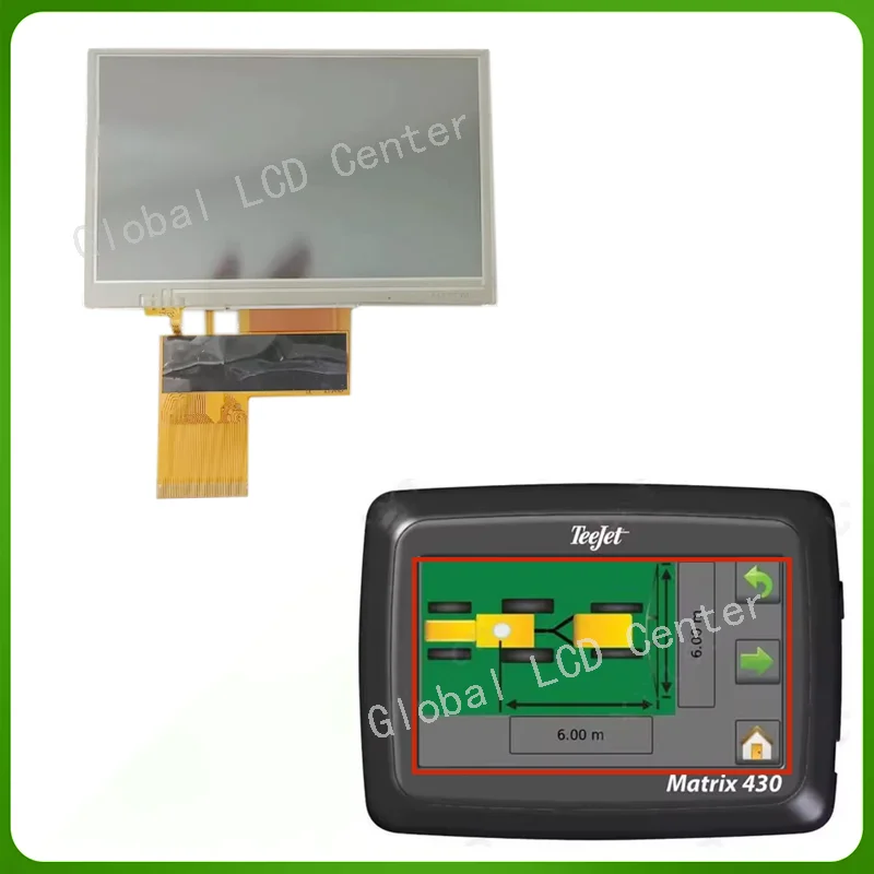 

For Teejet Matrix 430 Original 4.3 inch LCD With Touch Screen Display Panel