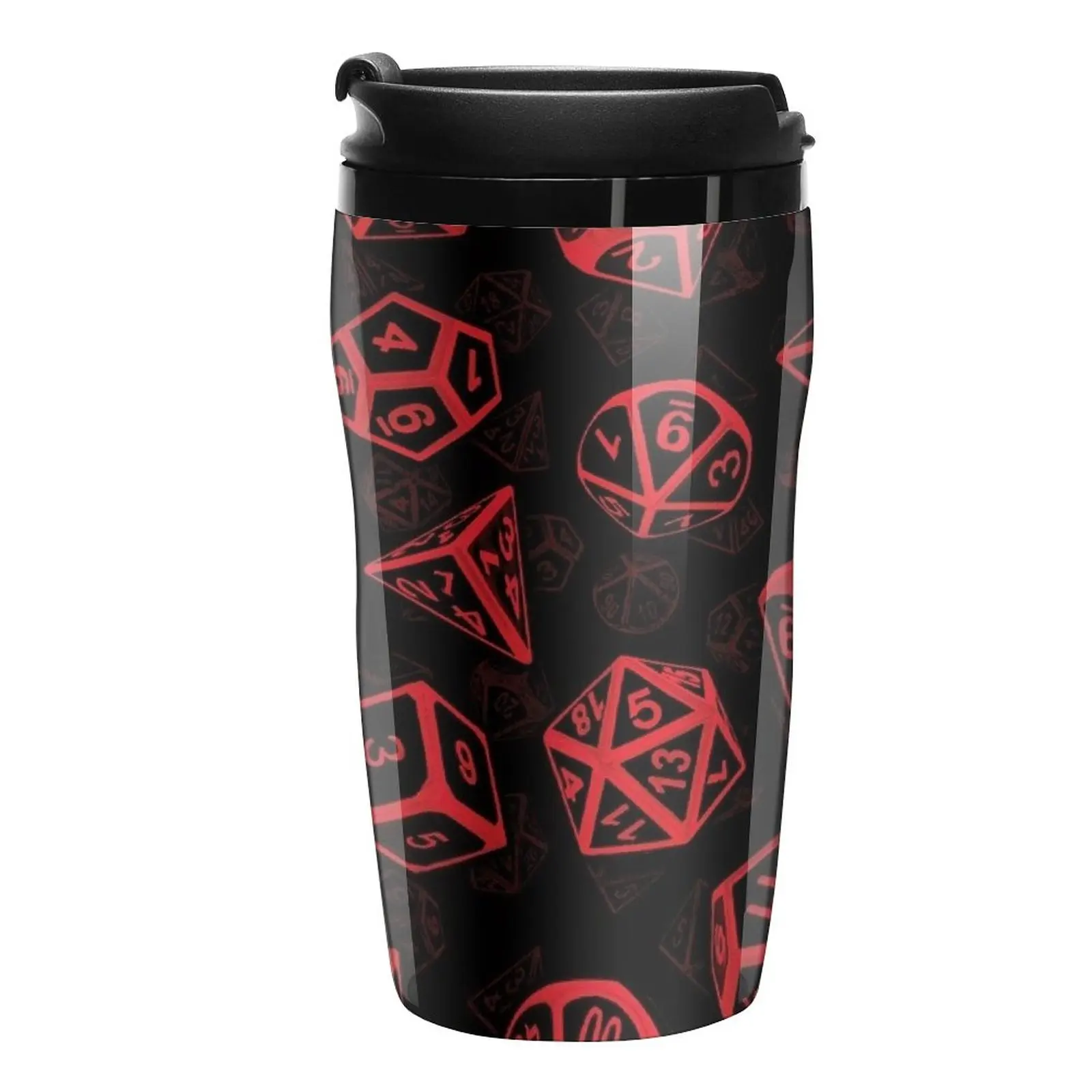 

D20 Dice Set Pattern (Red) Travel Coffee Mug Coffee Mugs Sets Of Te And Coffee Cups Thermal Cup For Coffee Coffee Thermal Cup